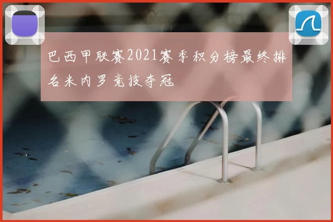 巴西甲联赛2021赛季积分榜最终排名米内罗竞技夺冠